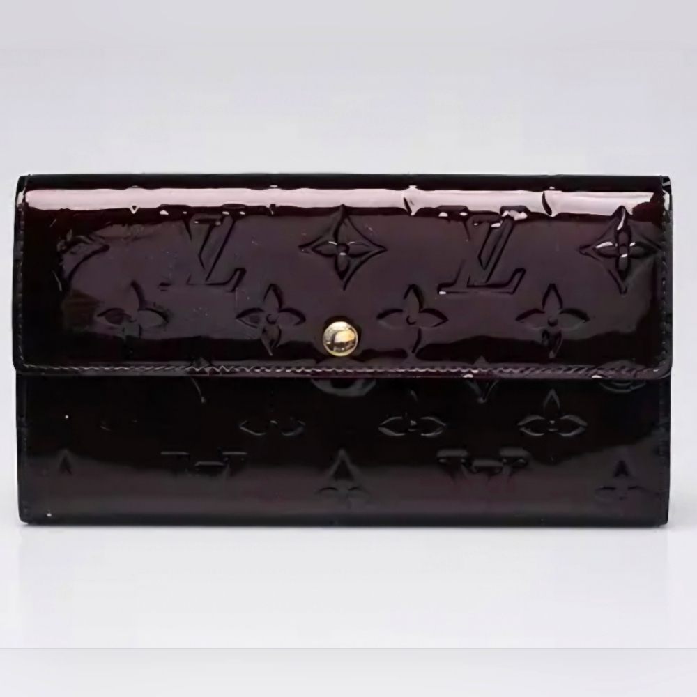 Louis Vuitton Amarant Monogram Vernis Sarah Wallet